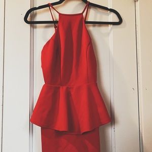 Peplum Cocktail Dress